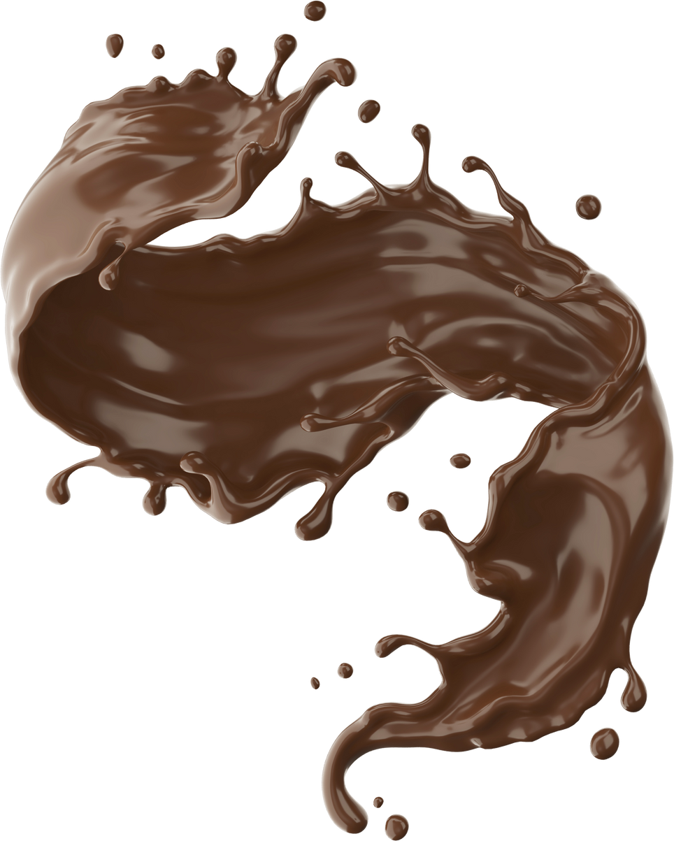 chocolate or cocoa splash